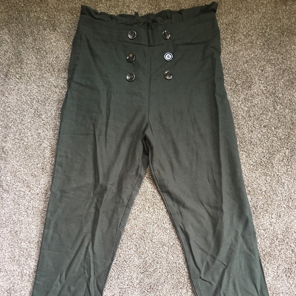 Paper Bag Pants Boutique Green Size M